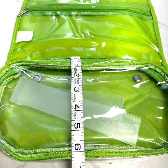 Compact Travel Case Embroidered Letter “J” Pink & Green - Picture 10 of 10